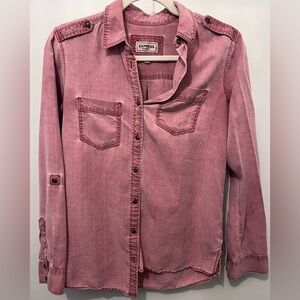 Express Rose Button-Up Shirt